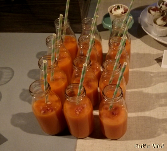 Gaspacho de carottes à la marocaine et pépites de chorizo
